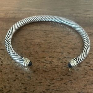 David Yurman Cable Classics Bracelet (14K gold with Black Onyx)
